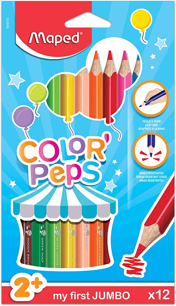 Colour Pencils Jumbo Color'peps X 12 MAPED 834010